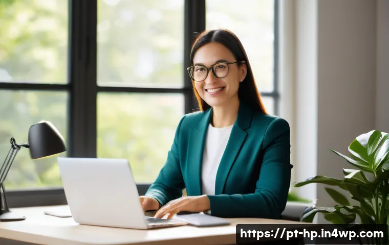 리모트 퍼스트 조직에서의 직무 수행 기준 설정 - **Prompt:** A vibrant and organized home office setup with a diverse adult professional (e.g., a wom...