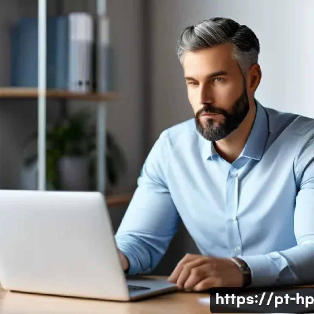 리모트 근무의 법적 책임 이해하기 - **Telework Contract and Professional Setup:**
"A confident adult, appearing professional in smar...