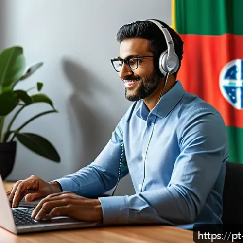 Home 30 리모트 퍼스트 조직의 성공적인 비즈니스 모델 - A diverse remote work team engaged in a virtual meeting with clear communication; modern home office...